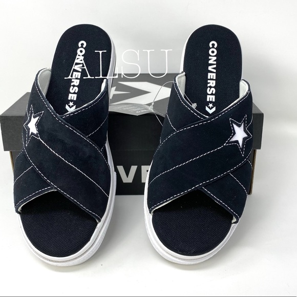 Converse One Star Sandal Suede Slip Black - Picture 3 of 9